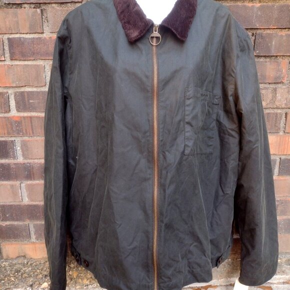 Barbour Imp Wax Jacket XXL Sage Green Tartan Lined Cotton Coat NWT - Picture 4 of 7